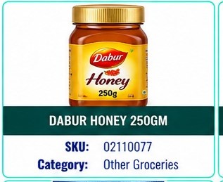 DABUR HONEY 250GM+50GM