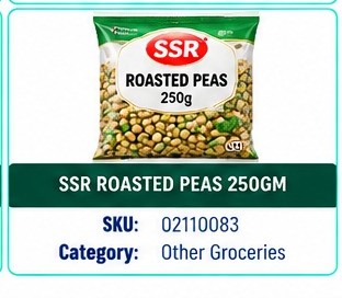 SSR ROASTED PEAS 250GM