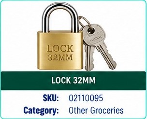 LOCK 32MM
