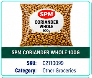 SPM CORIANDER WHOLE 100G