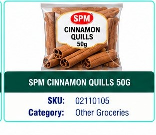 SPM CINNAMON QUILLS 50G