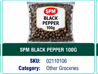 SPM BLACK PEPPER 100G