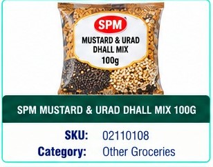 SPM MUSTARD & URAD DHALL MIX 100G
