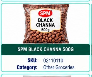SPM BLACK CHANNA 500G