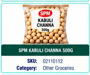 SPM KABULI CHANNA 500G