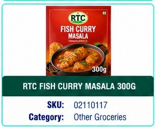 RTC FISH CURRY MASALA 300G