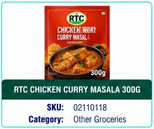 RTC CHICHKEN CURRY MASALA 300G