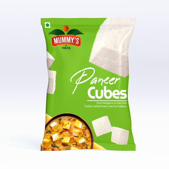 MUMMYS FROZEN PANEER CUBES 25GM