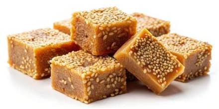 white sesame cubes (bismi 150gm)