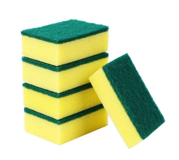 GREEN SCOURING PAD 5 PCS SPONGE