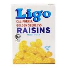 LIGO CALIFORNIA GOLDEN SEEDLESS RAISINS 30G ( YELLOW )