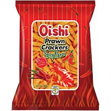 OISHI PRAWN CRACKER SPICY90GM