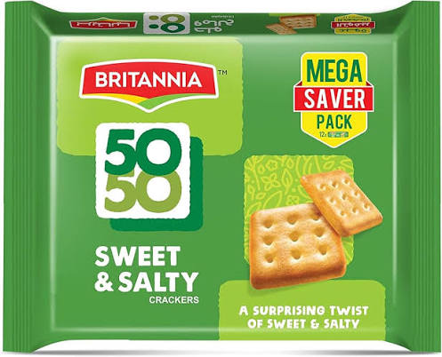 BRITANNIA SWEET & SALT 50-50 6*62G
