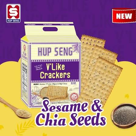 HUP SENG V LIKE CRACKERS ( BIJAN & BIJI CHIA )190G (10SAC)