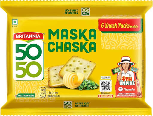 BRITANIA ME 50 50 MASKA CHASKA 45.5G