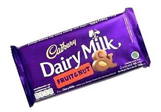 DIARY MILK FRUIT NUT 165GM