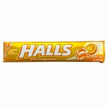HALLS CANDY STICK ORANGE 34GM