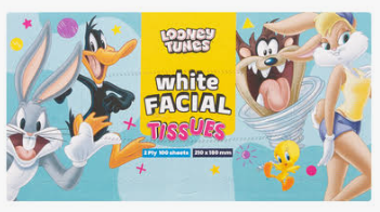 0.63LOONEY TUNES FACIAL COTTON 80PCS